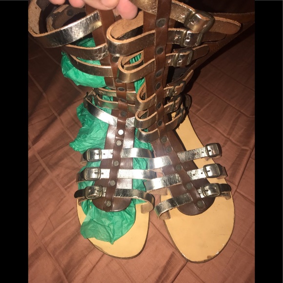 Greek Leather Gladiator Sandals - Picture 5 of 5